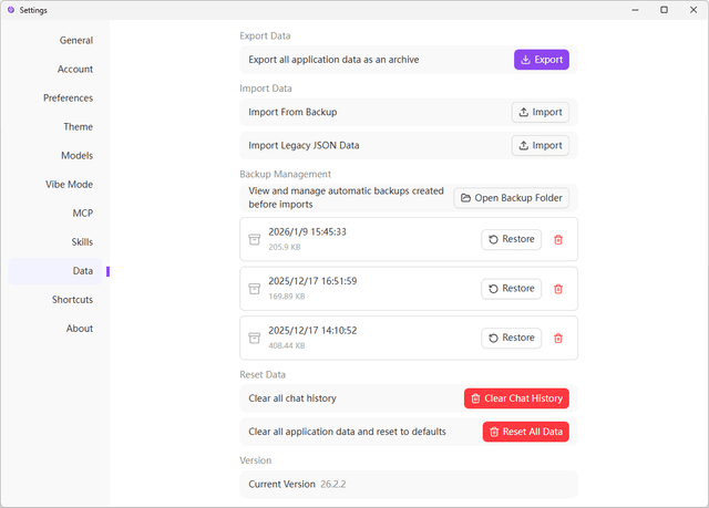 Data Settings | 302 AI Studio